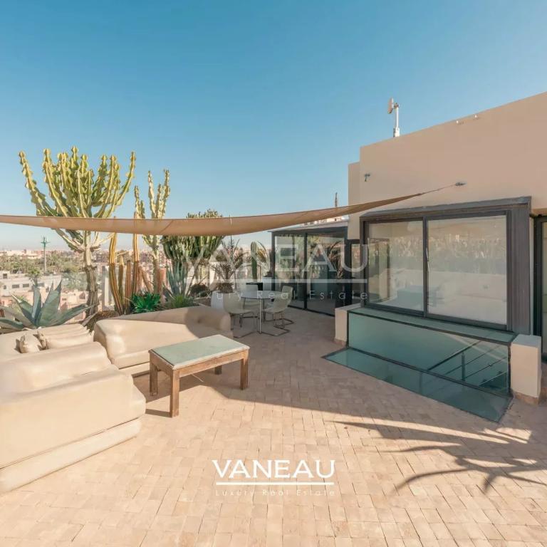 Duplex 3ch avec Toit Terrasse à Louer Guéliz