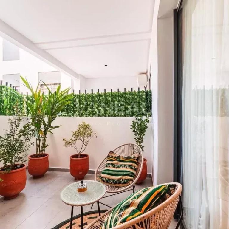 Appartement 2 pièces meublé haut standing – 59 m² – Oasis Casablanca