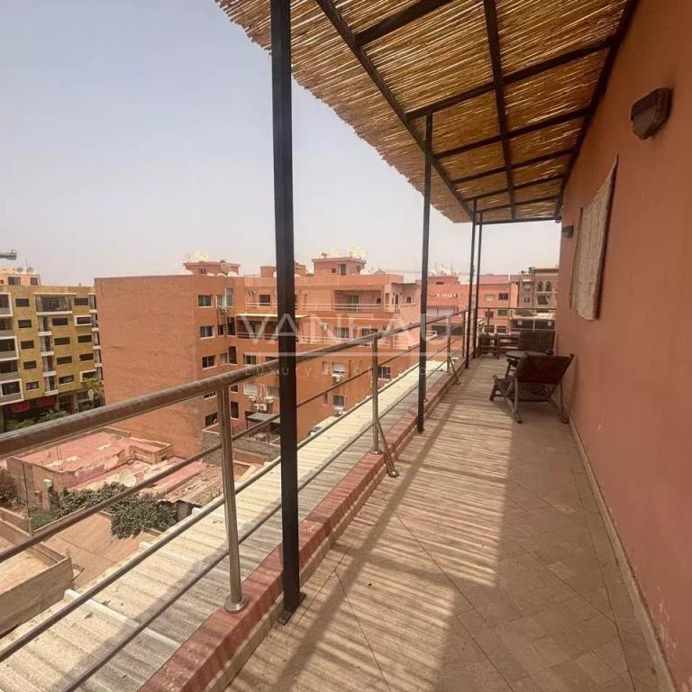 Gueliz 3 pièces à louer meublé avec terrasse