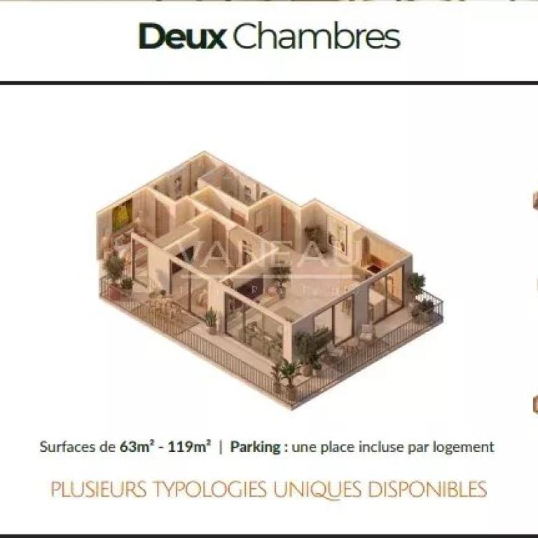 Appartement 2 chambres – Résidence avec piscine à l’Hivernage