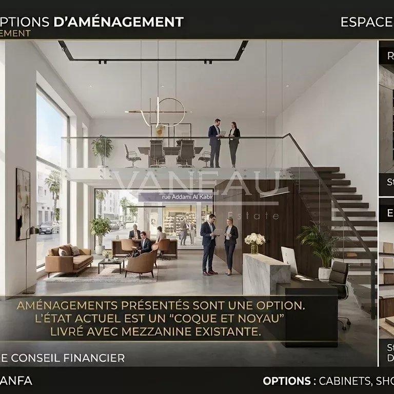 Espace commercial de 446 m² à louer - Quartier Anfa