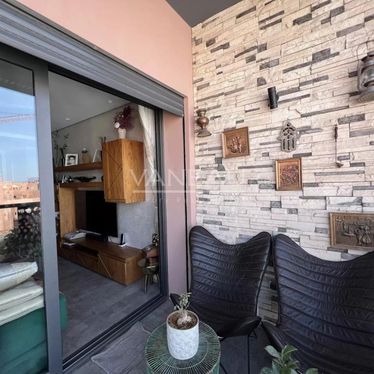 Appartement dernier étage 2 chambres en plein coeur de Gueliz