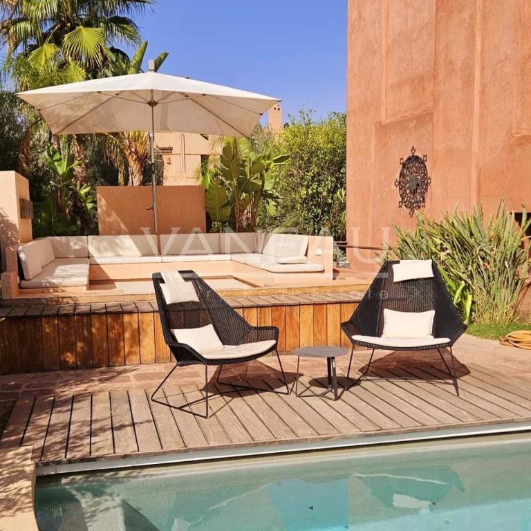 Villa front de front de golf  Ourika  vue sur Atlas.