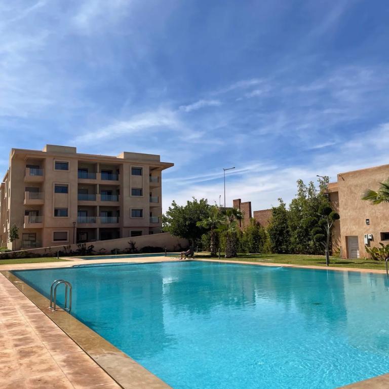 Centre de Marrakech : Appartement 2 chambres vue Atlas