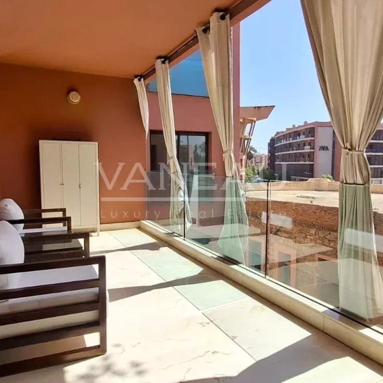 Bel appartement 2  chambres et grande terrasse en plein centre-v
