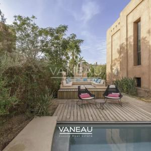 Villa front de front de golf  vue sur Atlas.