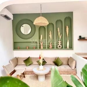 Riad 5 chambres avec basin à la Kasbah vue l' Atlas