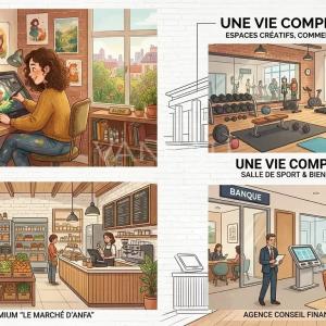 Espace commercial de 446 m² à louer - Quartier Anfa