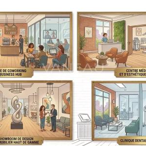 Espace commercial de 446 m² à louer - Quartier Anfa