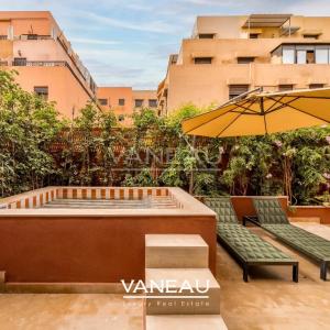 Appartement 2 chambres Gueliz avec terrasse privative de 70 m² et bassin
