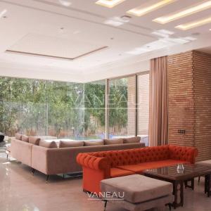 Villa contemporaine isolée collée au golf d'Amelkis