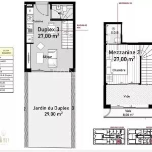 Appartement et duplex 1 chambre dans une résidence de prestige d