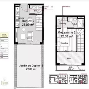 Appartement et duplex 1 chambre dans une résidence de prestige d
