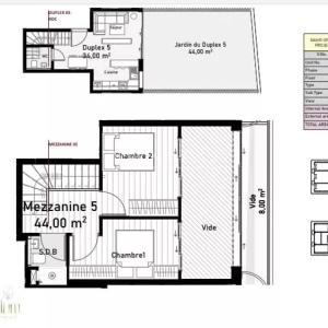 Appartement ou duplex 2 chambres dans une résidence de prestiige