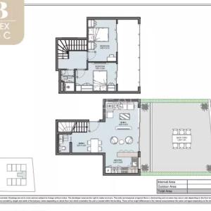 Appartement ou duplex 2 chambres dans une résidence de prestiige