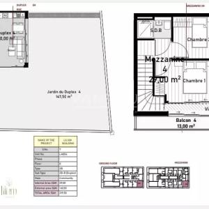 Appartement ou duplex 2 chambres dans une résidence de prestiige