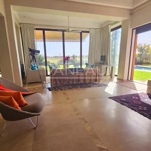 Villa front de front de golf  Ourika  vue sur Atlas.