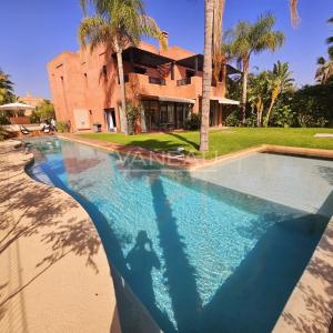Villa front de front de golf  Ourika  vue sur Atlas.