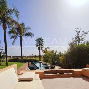 Villa front de front de golf  Ourika  vue sur Atlas.