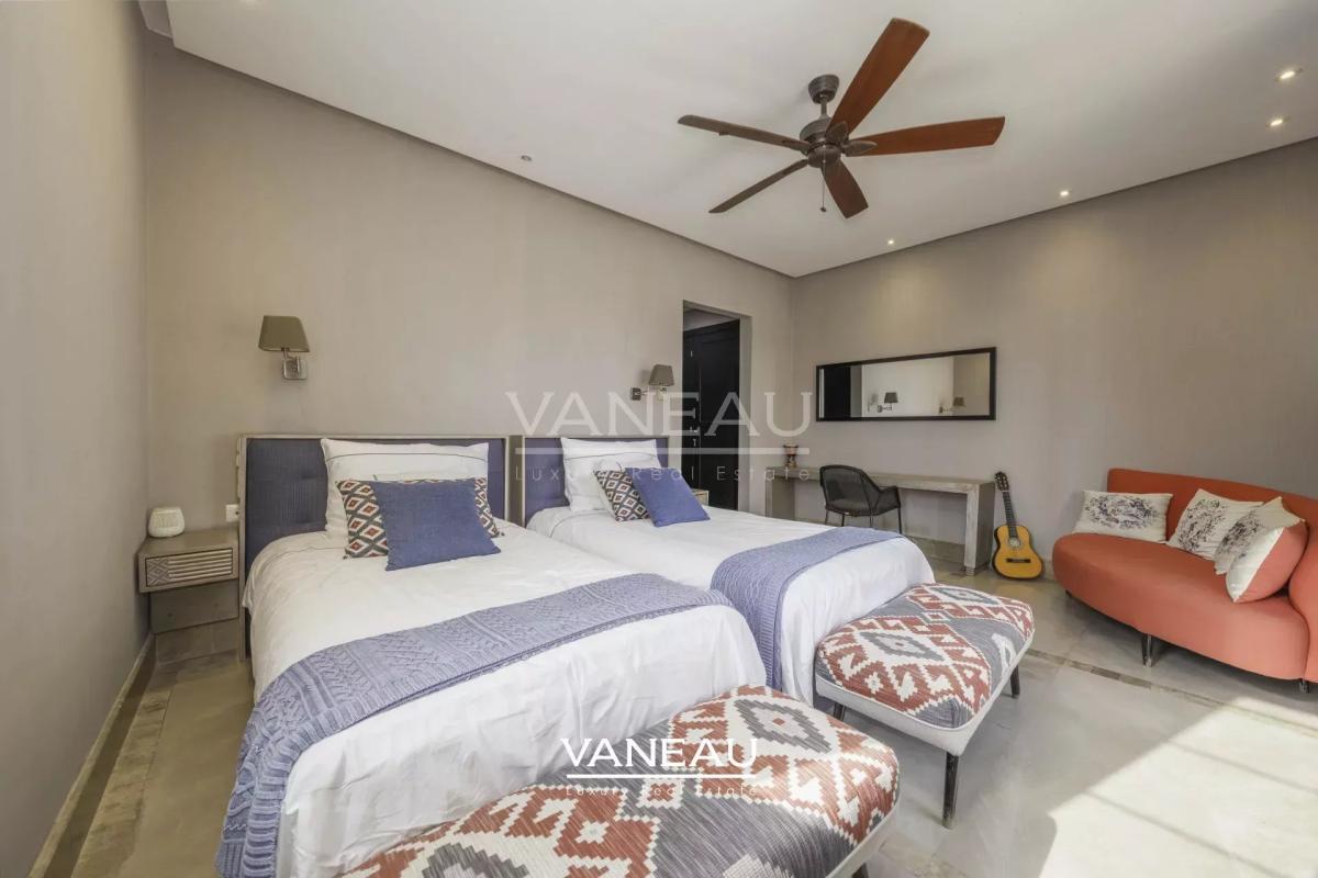 Villa front de front de golf  vue sur Atlas.