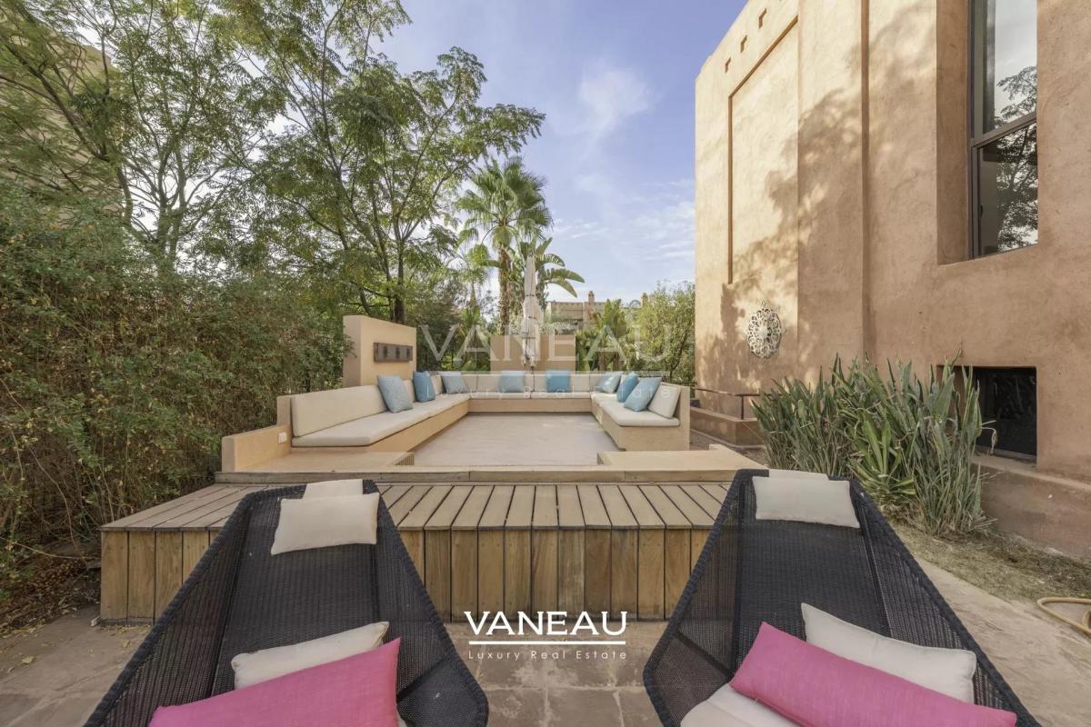 Villa front de front de golf  vue sur Atlas.