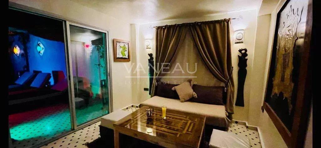 MARRAKECH MAISON D'HÔTES DE 7 CHAMBRES PISCINE SUR LA TERRASSE À