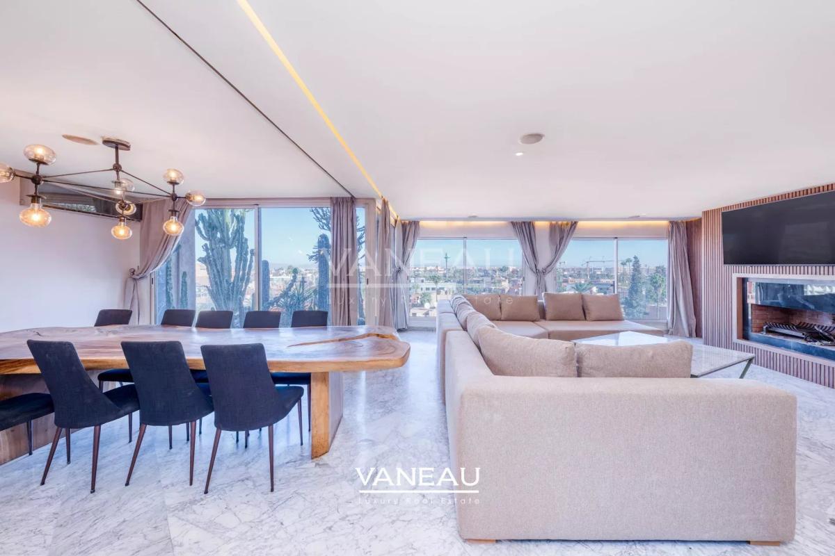 Duplex 3ch avec Toit Terrasse à Louer Guéliz