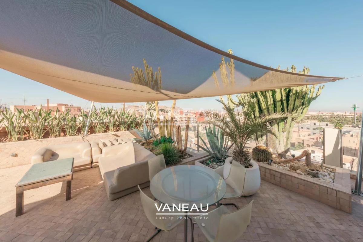 Duplex 3ch avec Toit Terrasse à Louer Guéliz