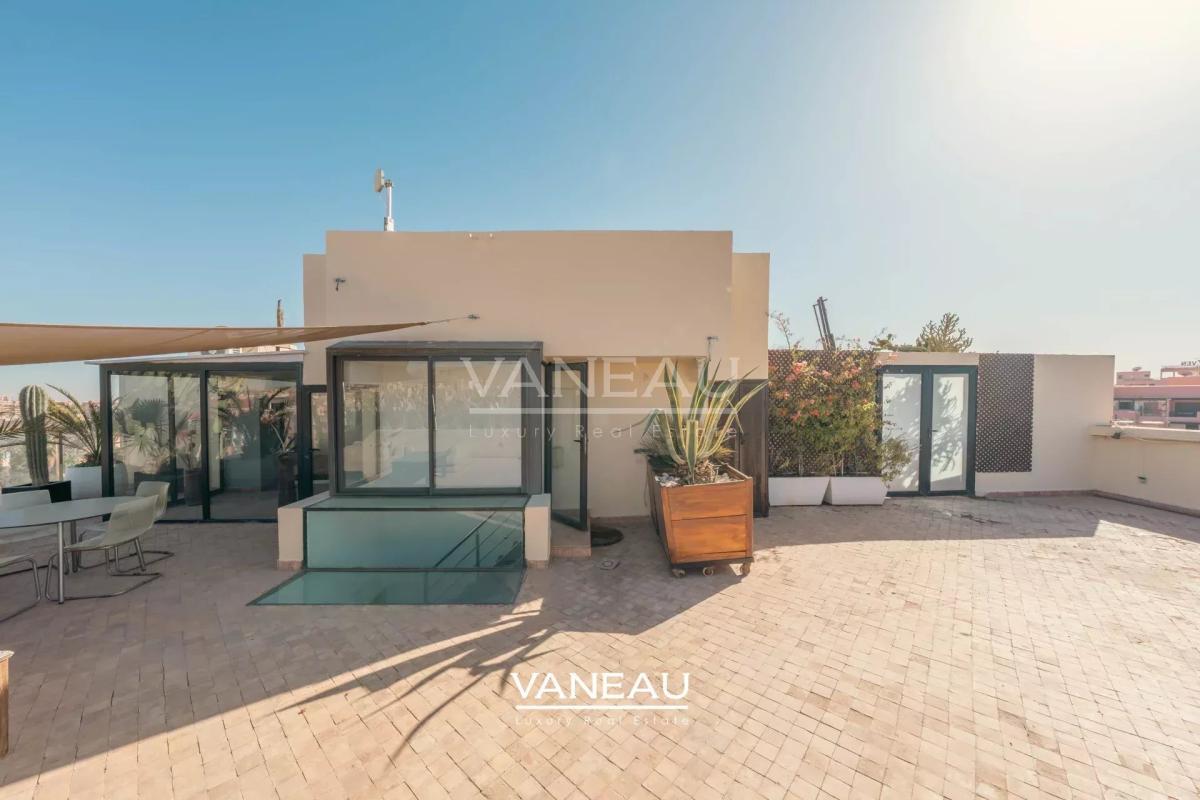 Duplex 3ch avec Toit Terrasse à Louer Guéliz