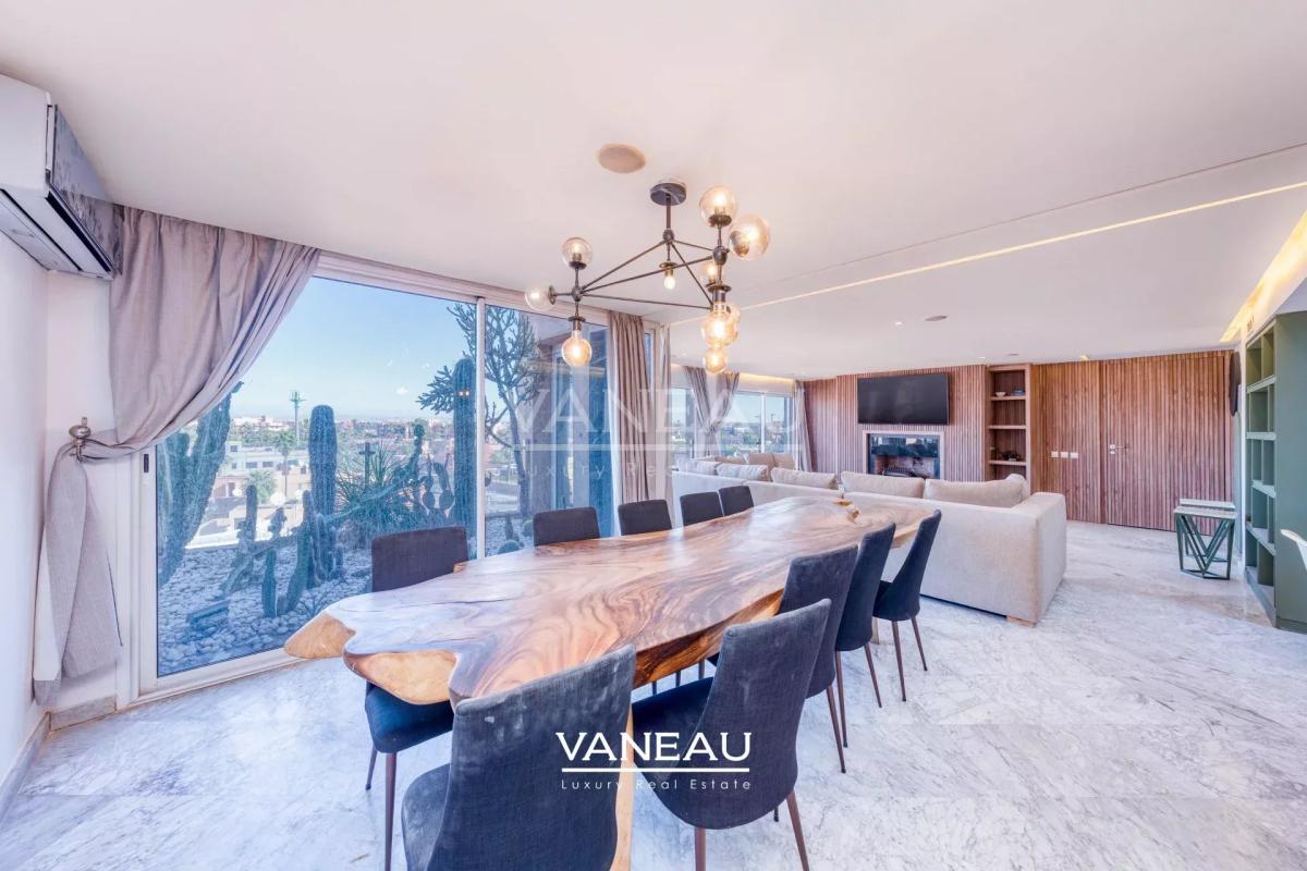 Duplex 3ch avec Toit Terrasse à Louer Guéliz