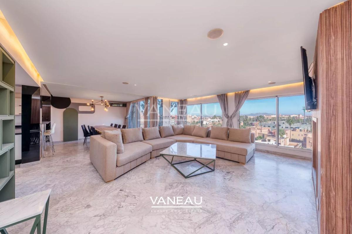 Duplex 3ch avec Toit Terrasse à Louer Guéliz