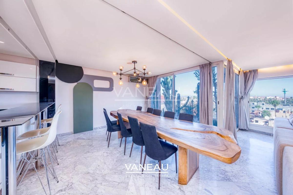 Duplex 3ch avec Toit Terrasse à Louer Guéliz