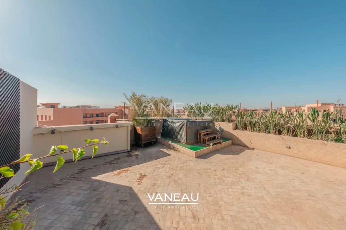 Duplex 3ch avec Toit Terrasse à Louer Guéliz