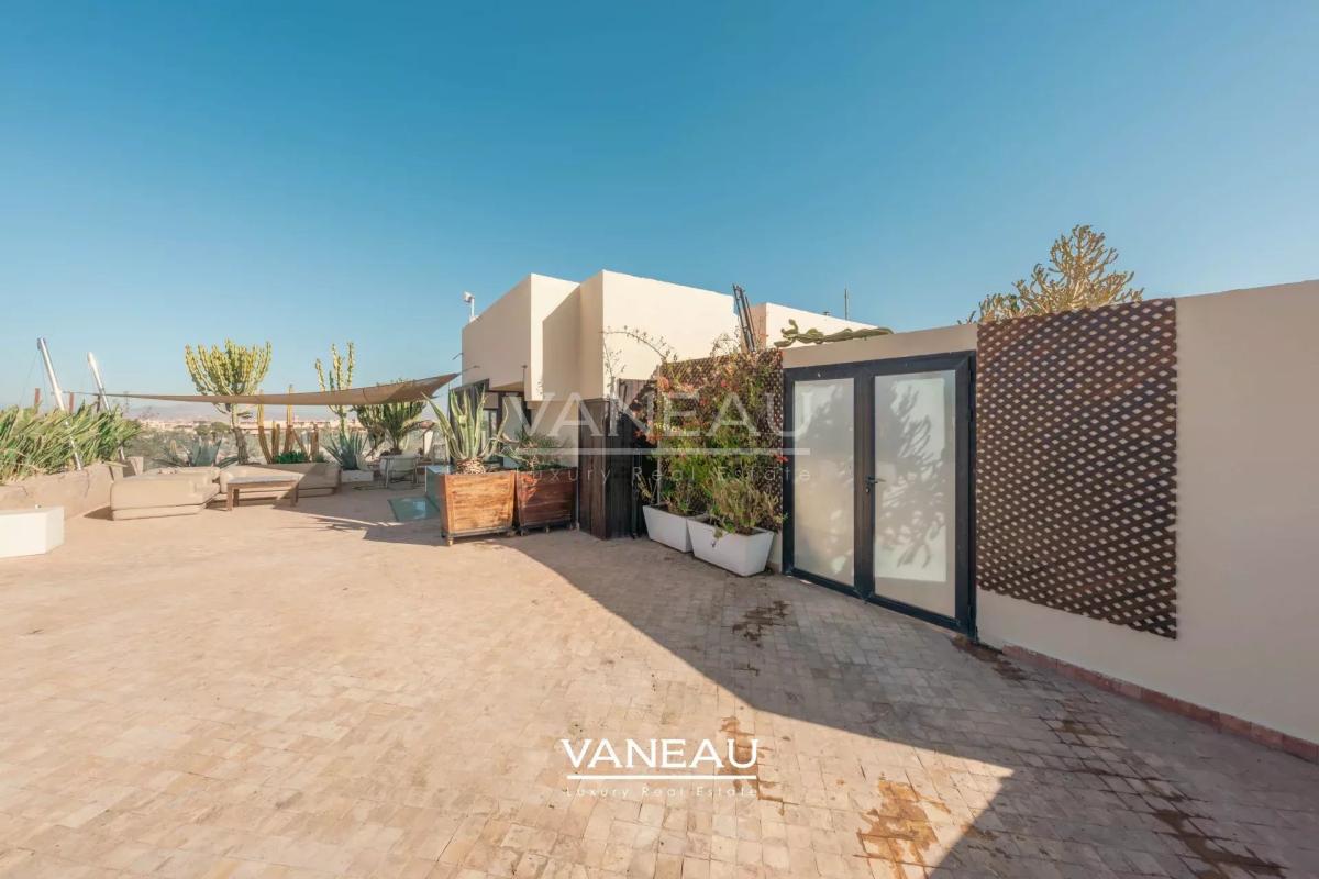 Duplex 3ch avec Toit Terrasse à Louer Guéliz