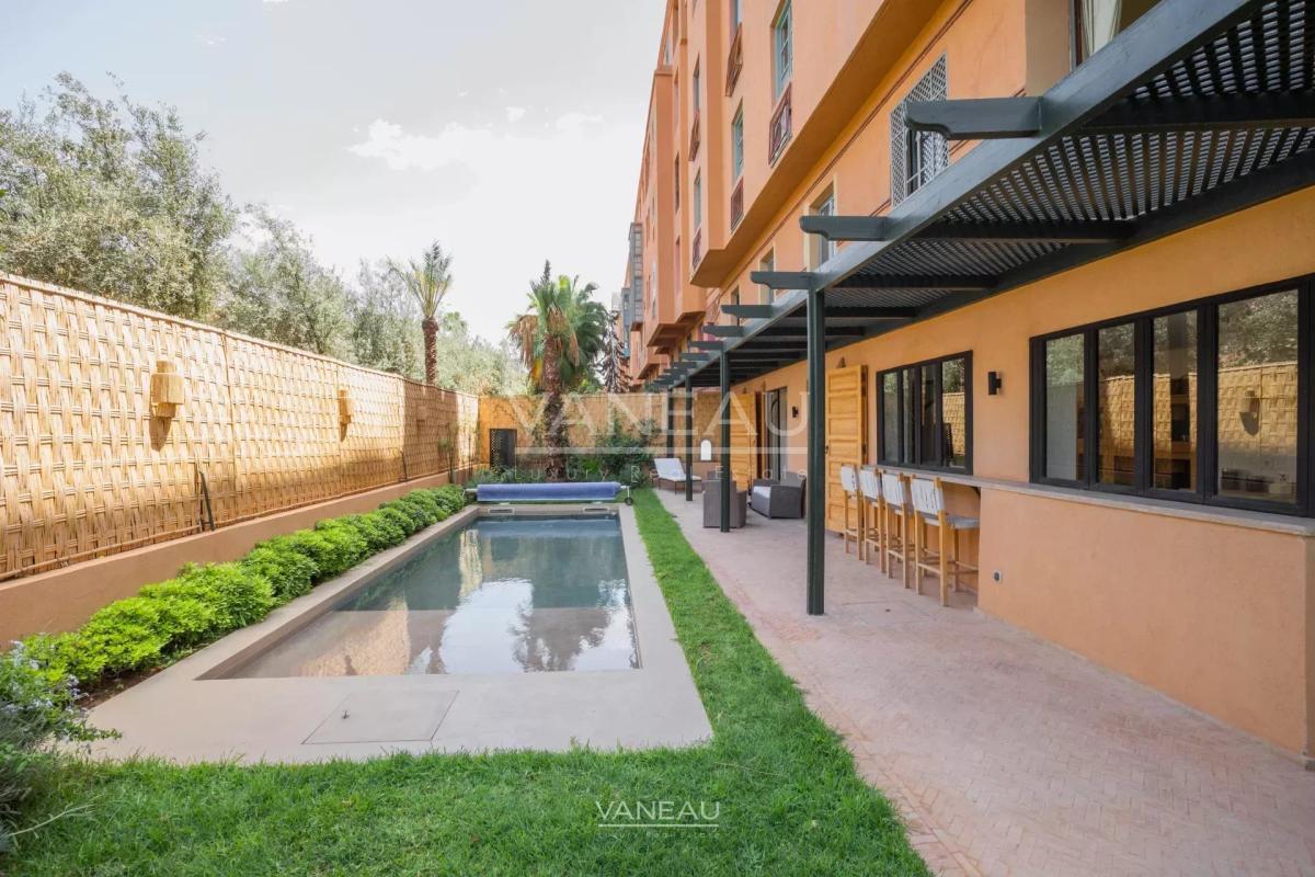 Appartement rdc avec avec piscine privée au coeur de l'Hivernage