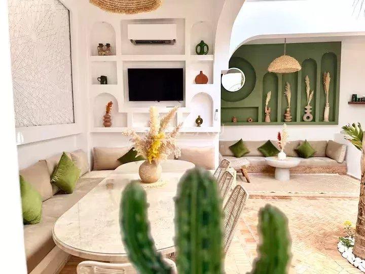 Riad 5 chambres avec basin à la Kasbah vue l' Atlas