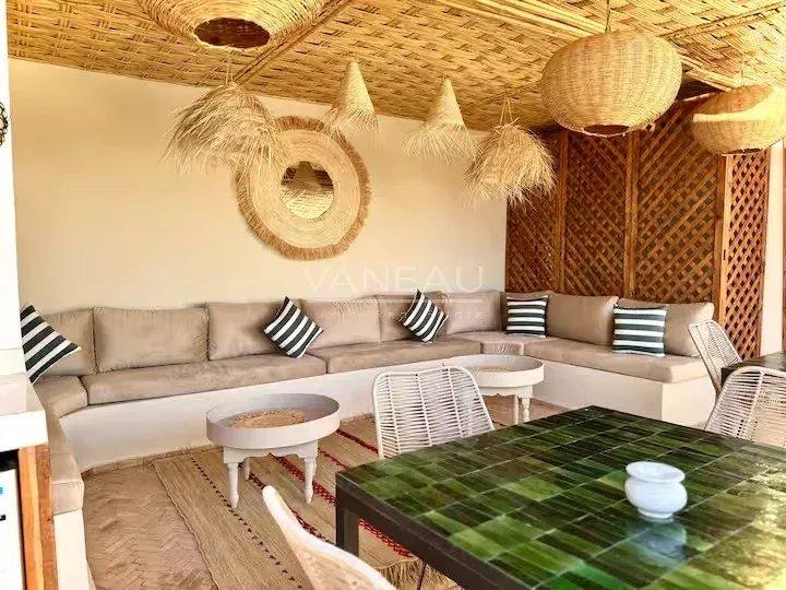 Riad 5 chambres avec basin à la Kasbah vue l' Atlas