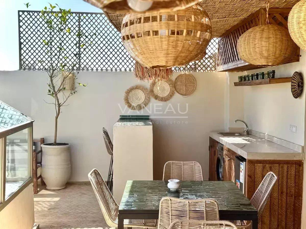 Riad 5 chambres avec basin à la Kasbah vue l' Atlas