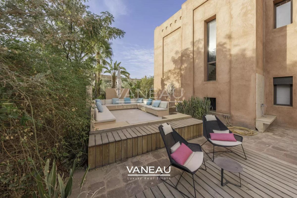 Villa front de front de golf  vue sur Atlas.