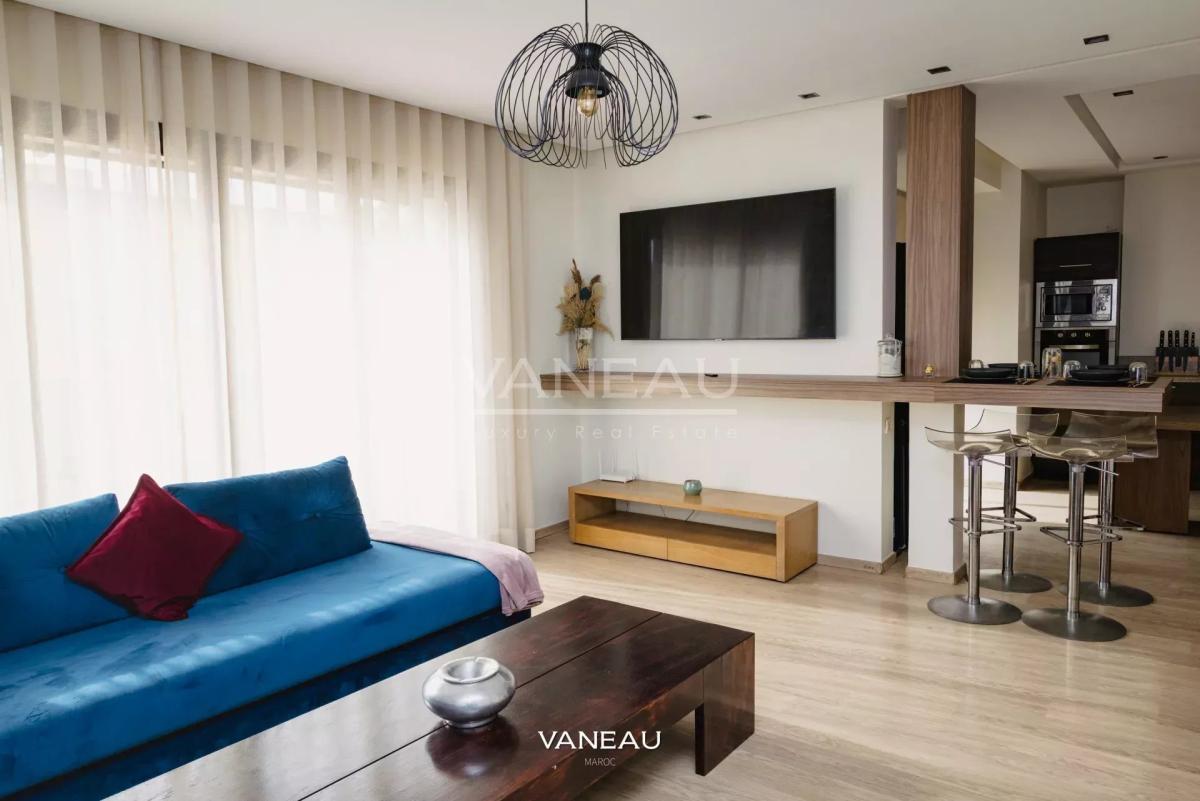 Appartement Meublé 100 m² – Dernier Étage – Maarif Extension