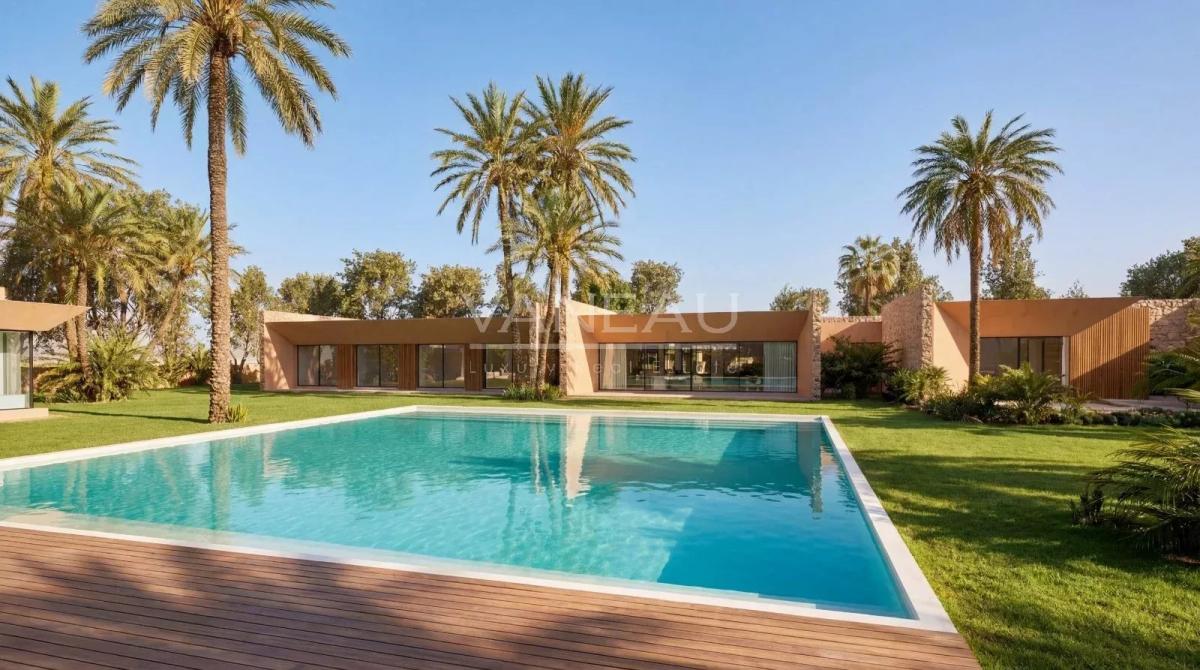 ***Villa sur plan Route D'Amismiz de Marrakech***
