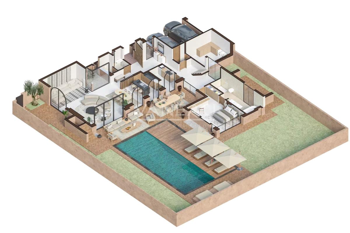 Projet neuf route de l'Ourika en face à l'Atlas