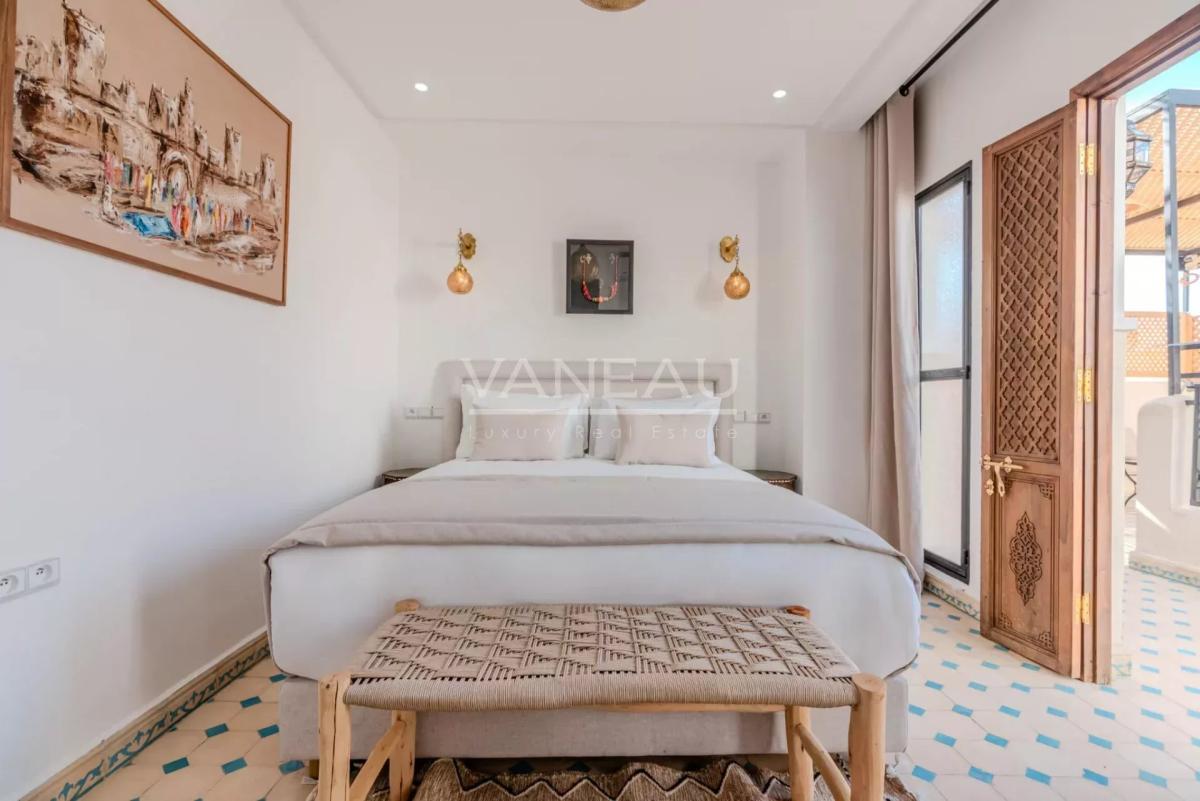 Riad 4 chambres  bassin vue Koutoubia Palais Bahia