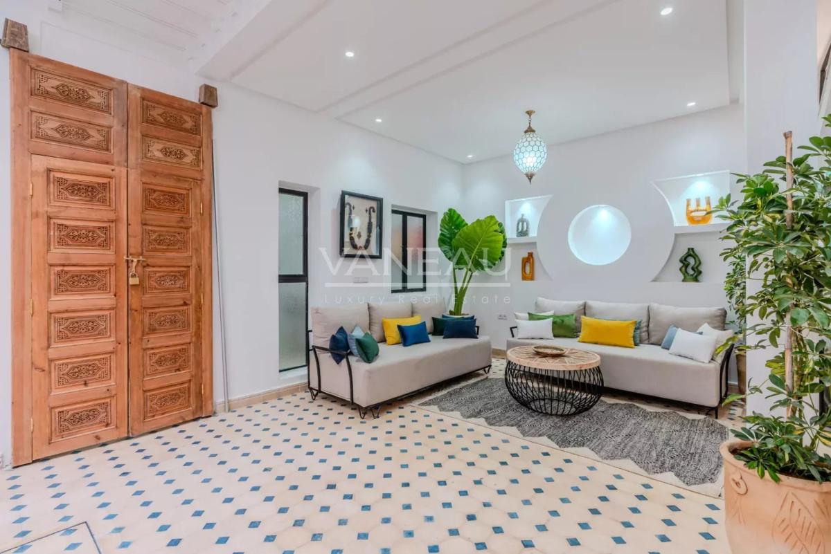 Riad 4 chambres  bassin vue Koutoubia Palais Bahia