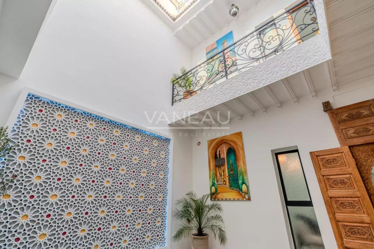 Riad 4 chambres  bassin vue Koutoubia Palais Bahia