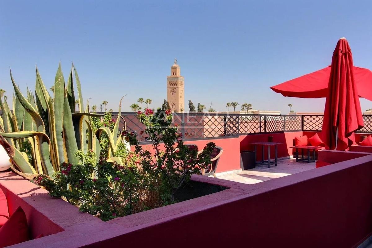 Riad classé avec une vue imprenable sur la Koutoubia à vendre
