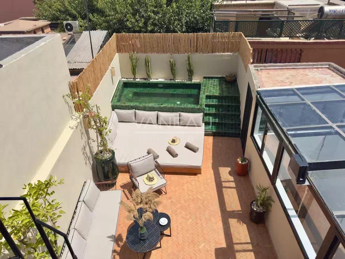 Magnifique riad de 4 chambres à Sidi Mimoun  vue Koutoubia
