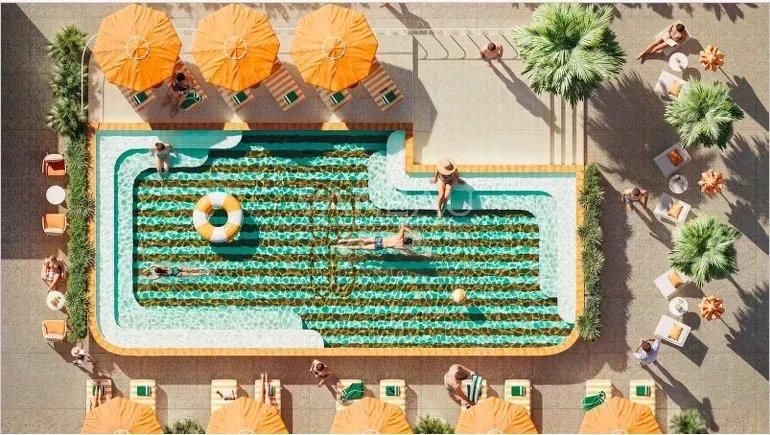 Appartement 2 chambres – Résidence avec piscine à l’Hivernage