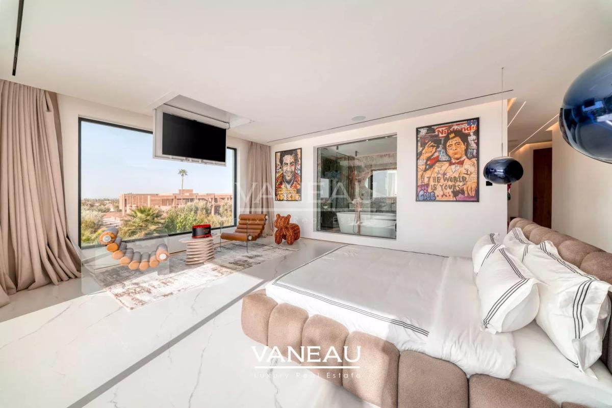 Villa de luxe à vendre à Marrakech avec AVNA – Vue panoramique sur l’Atlas