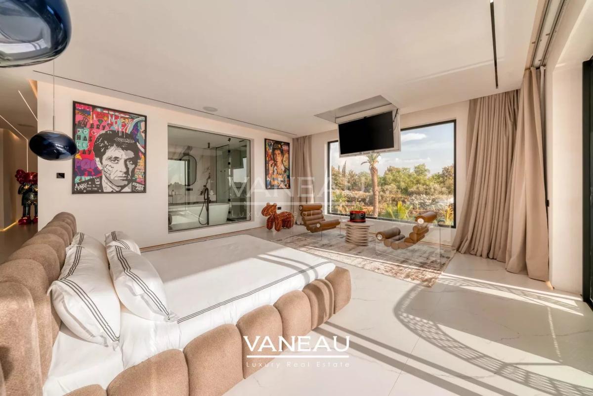 Villa de luxe à vendre à Marrakech avec AVNA – Vue panoramique sur l’Atlas